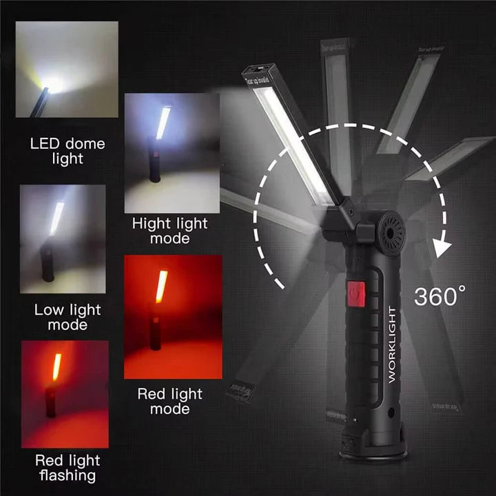 Rechargeable Magnetic COB LED Light