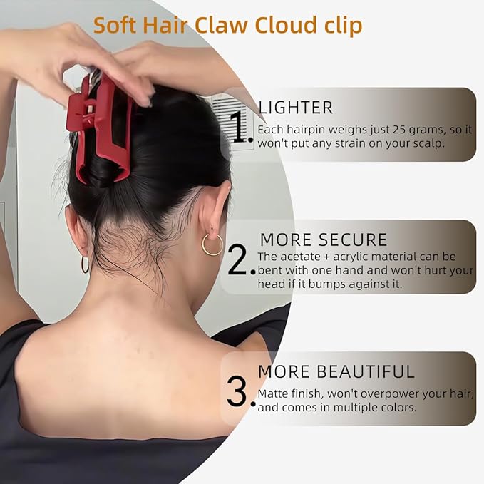 Flexible Silicone Claw Clips for Women
