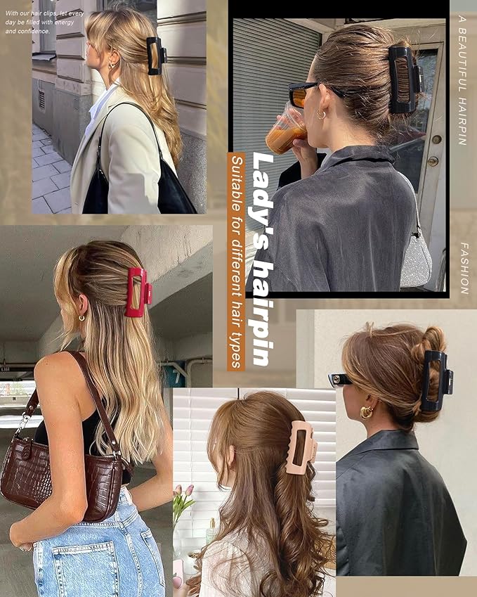 Flexible Silicone Claw Clips for Women