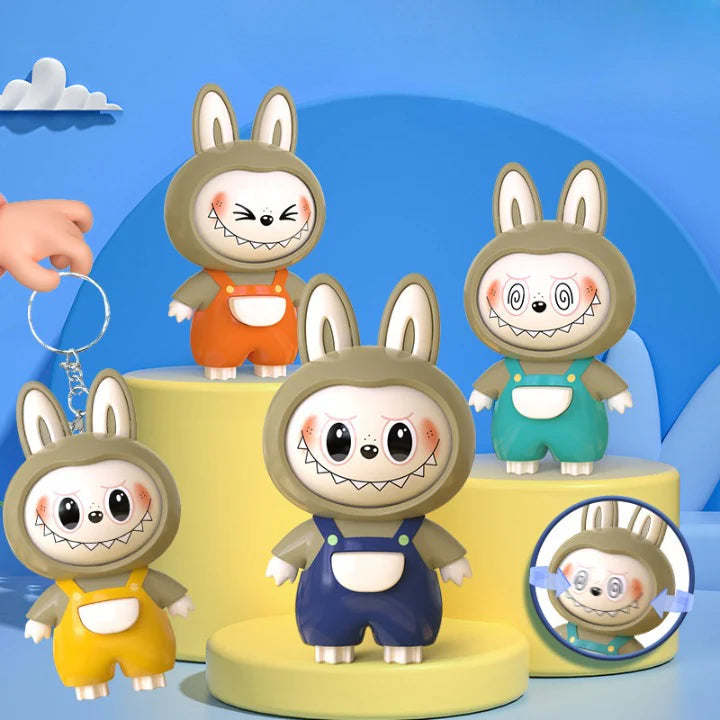 Labubu Face-Changing Keychain