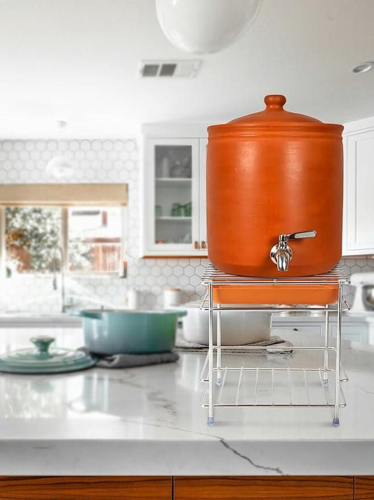 Stainless Steel Matka Stand with Free Tray