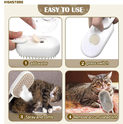 Steam Brush for Dog and Cat