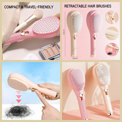 Aonekart™ Retractable Hair Brushes with Scalp Massager
