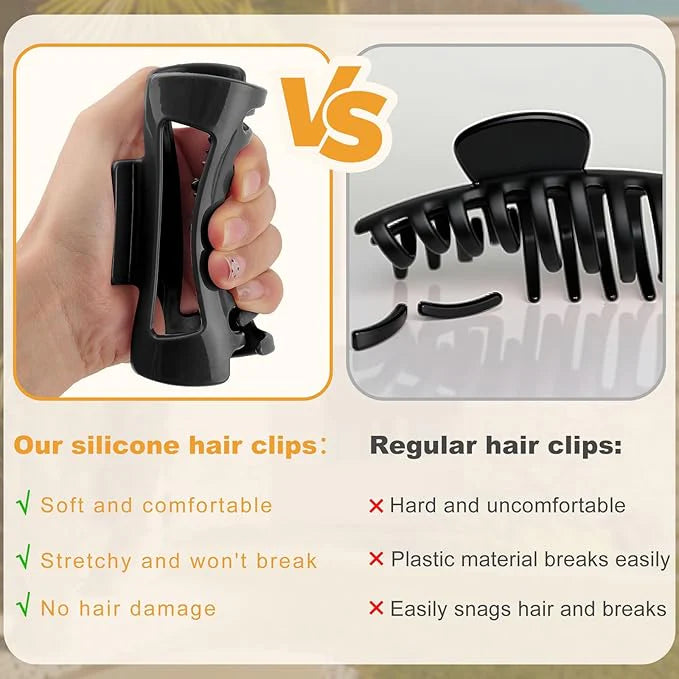 Flexible Silicone Claw Clips for Women
