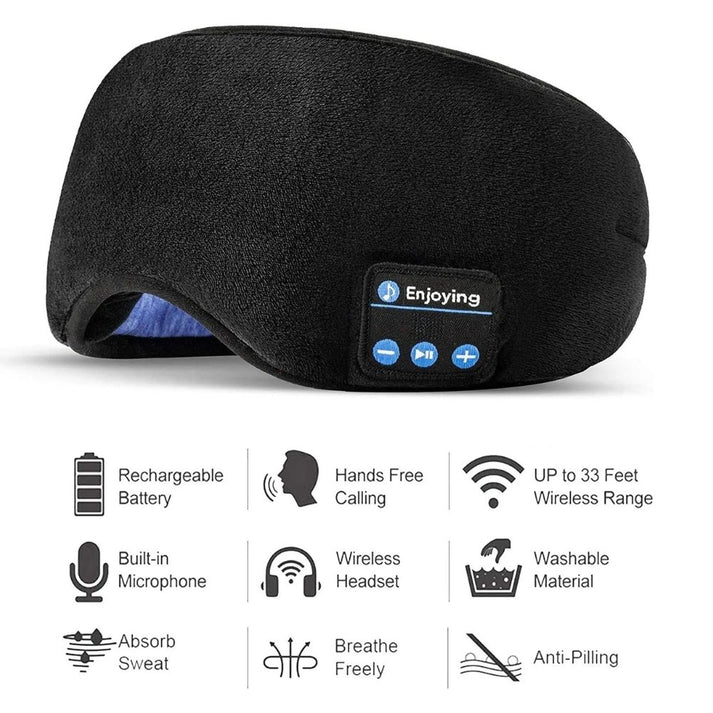 Wireless Bluetooth Eye Mask with Built-in Headphones